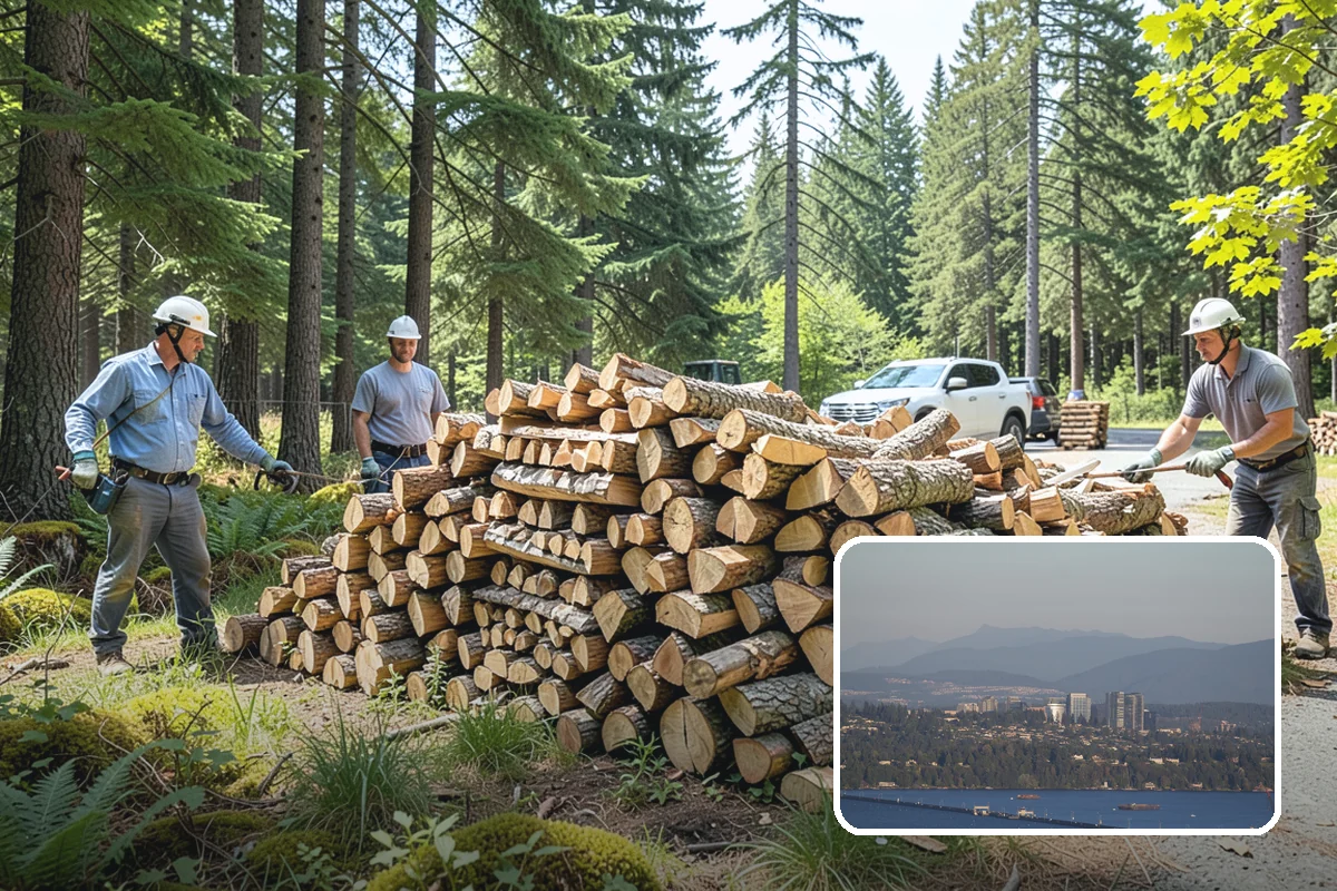 Firewood Management Services in Medina, King County, WA - Complete, end-to-end firewood handling