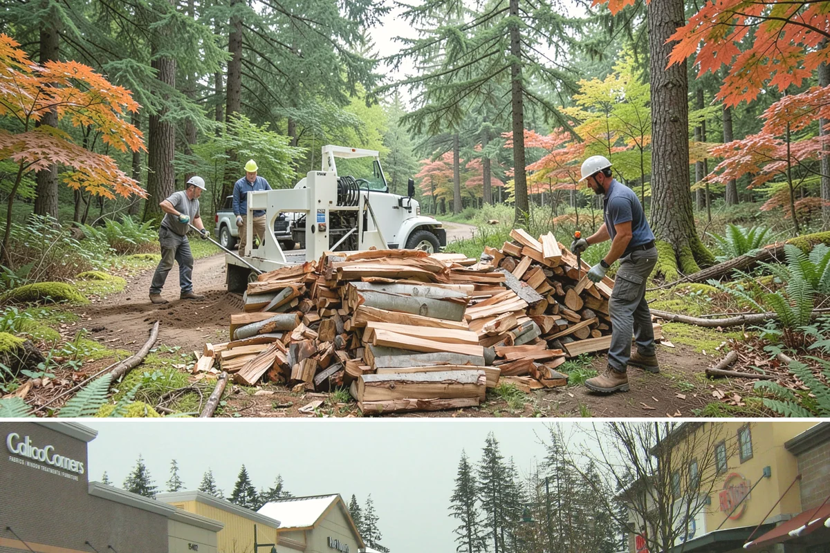 Firewood Management Services in Mill Creek, Snohomish County, WA - Set up ahead of fall so your full-service supply is managed before the winter heating season.