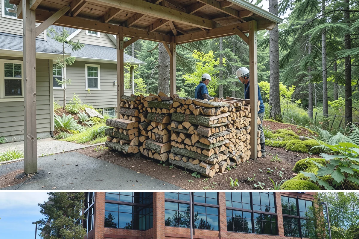 Firewood Management Services in Mountlake Terrace, Snohomish County, WA - Set up ahead of fall so your full-service supply is managed before the winter heating season.
