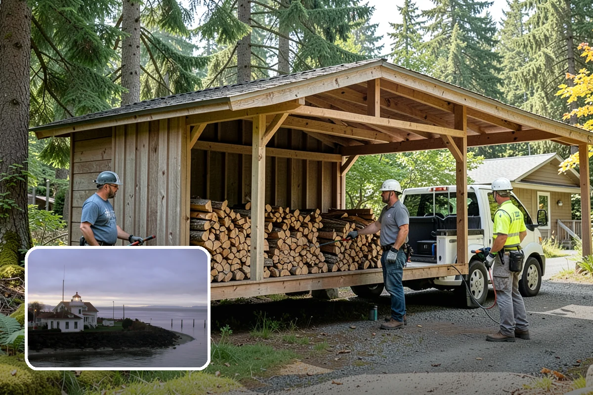 Firewood Management Services in Mukilteo, Snohomish County, WA - Complete, end-to-end firewood handling