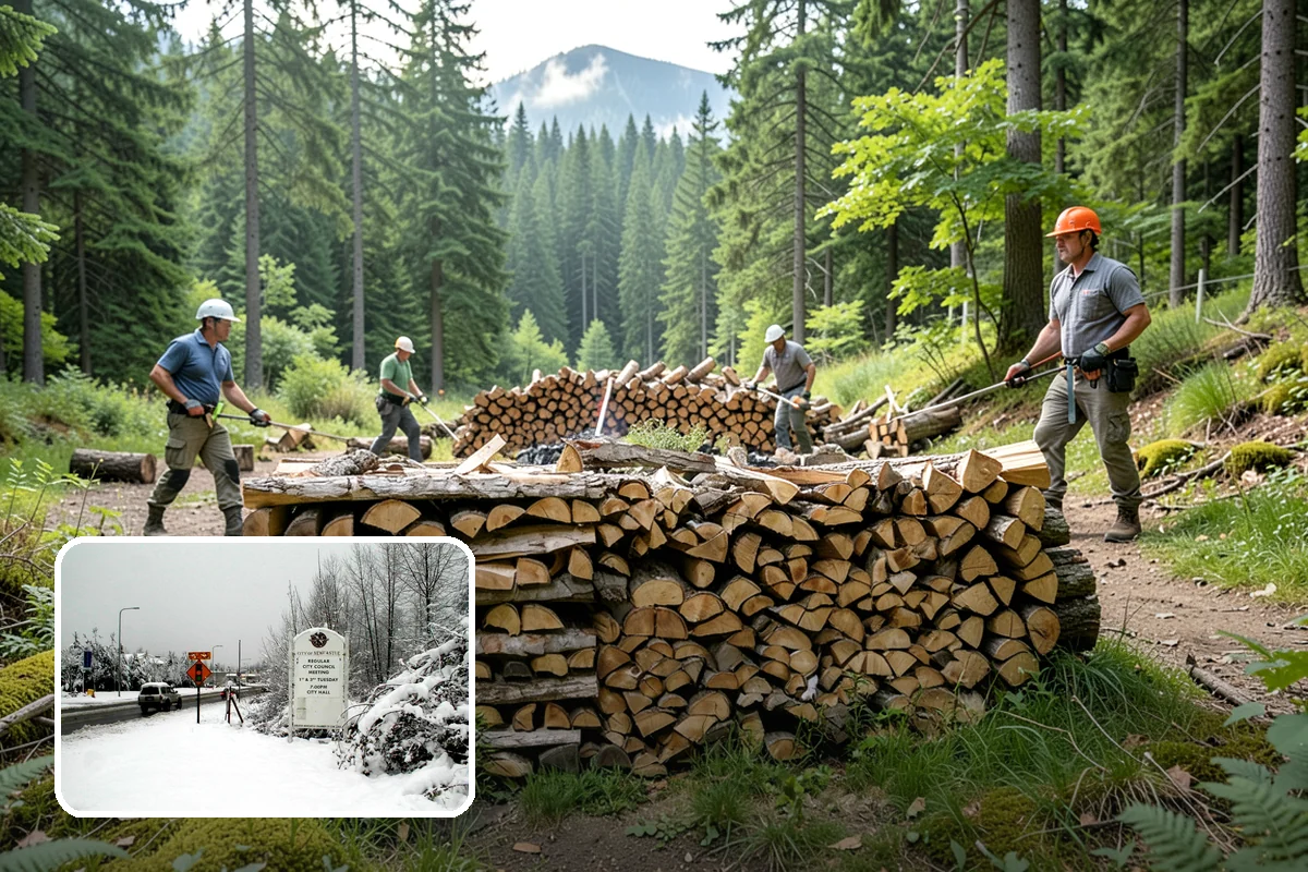 Firewood Management Services in Newcastle, King County, WA - Complete, end-to-end firewood handling
