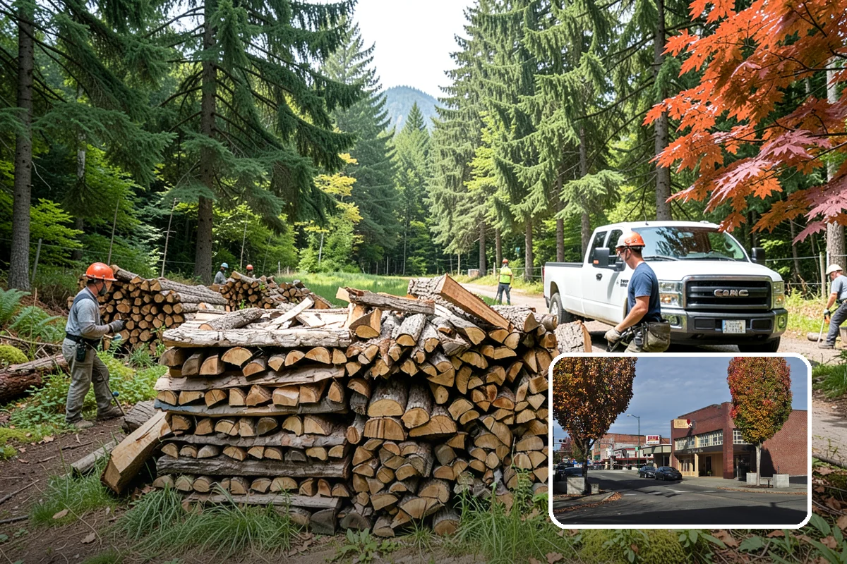 Firewood Management Services in Puyallup, Pierce County, WA - Complete, end-to-end firewood handling