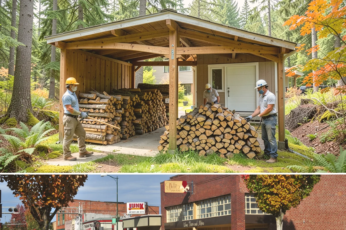 Firewood Management Services in Puyallup, Pierce County, WA - Set up ahead of fall so your full-service supply is managed before the winter heating season.