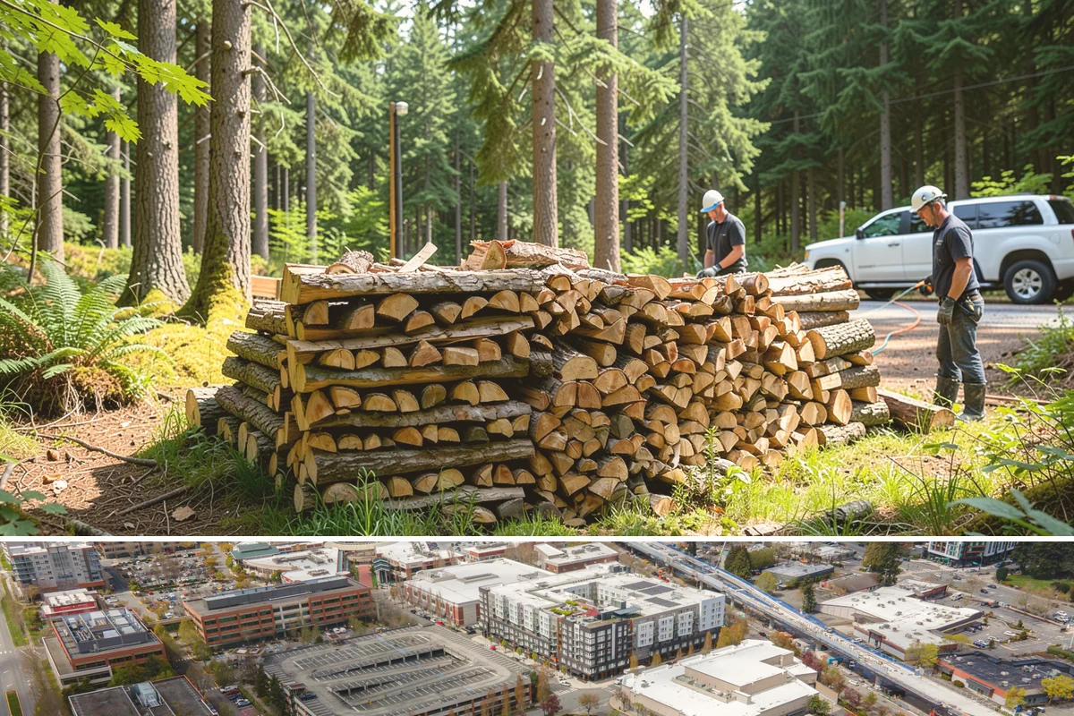 Firewood Management Services in Redmond, King County, WA - Set up ahead of fall so your full-service supply is managed before the winter heating season.