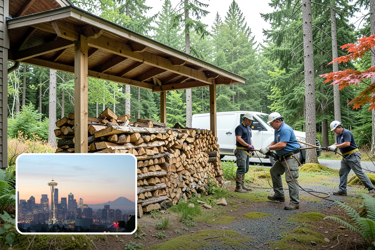 Firewood Management Services in Seattle, King County, WA - Complete, end-to-end firewood handling