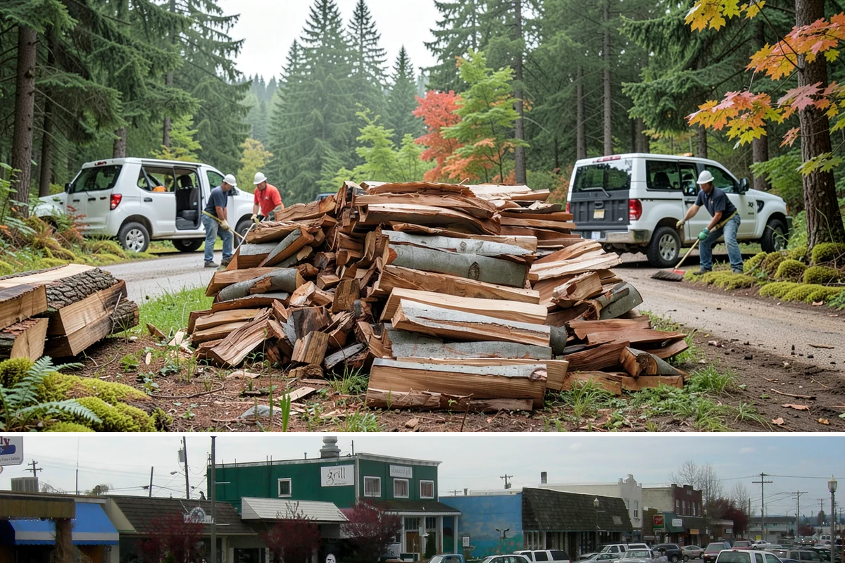 Firewood Management Services in Stanwood, Snohomish County, WA - Set up ahead of fall so your full-service supply is managed before the winter heating season.