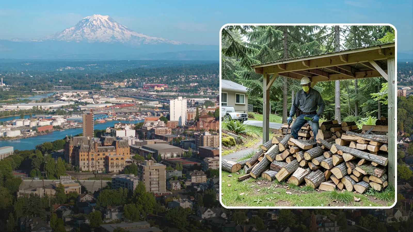 Firewood Management Services in Tacoma, Pierce County, WA - Our firewood management services handle the whole cycle of supply, stacking, storage, and replenishment so you never have to...