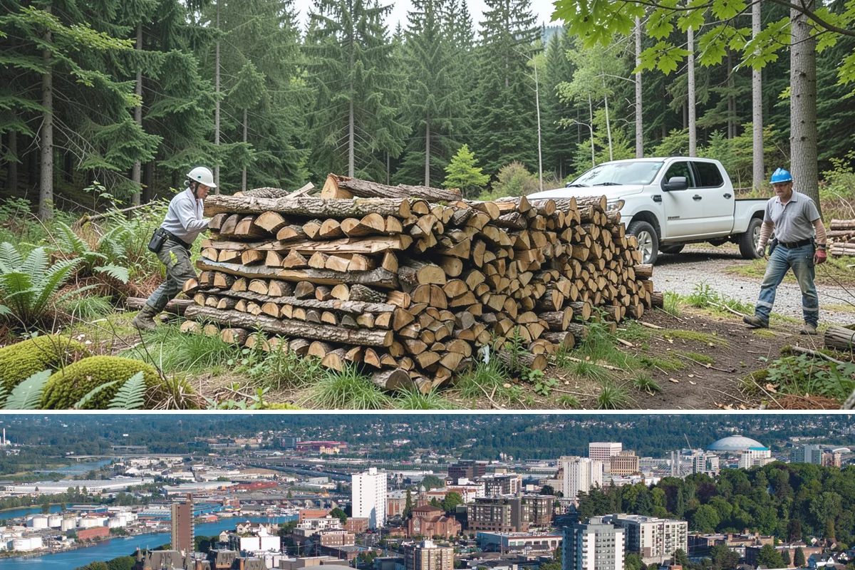 Firewood Management Services in Tacoma, Pierce County, WA - Set up ahead of fall so your full-service supply is managed before the winter heating season.