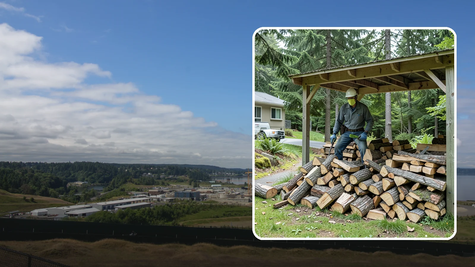 Firewood Management Services in University Place, Pierce County, WA - Our firewood management services handle the whole cycle of supply, stacking, storage, and replenishment so you never have to...