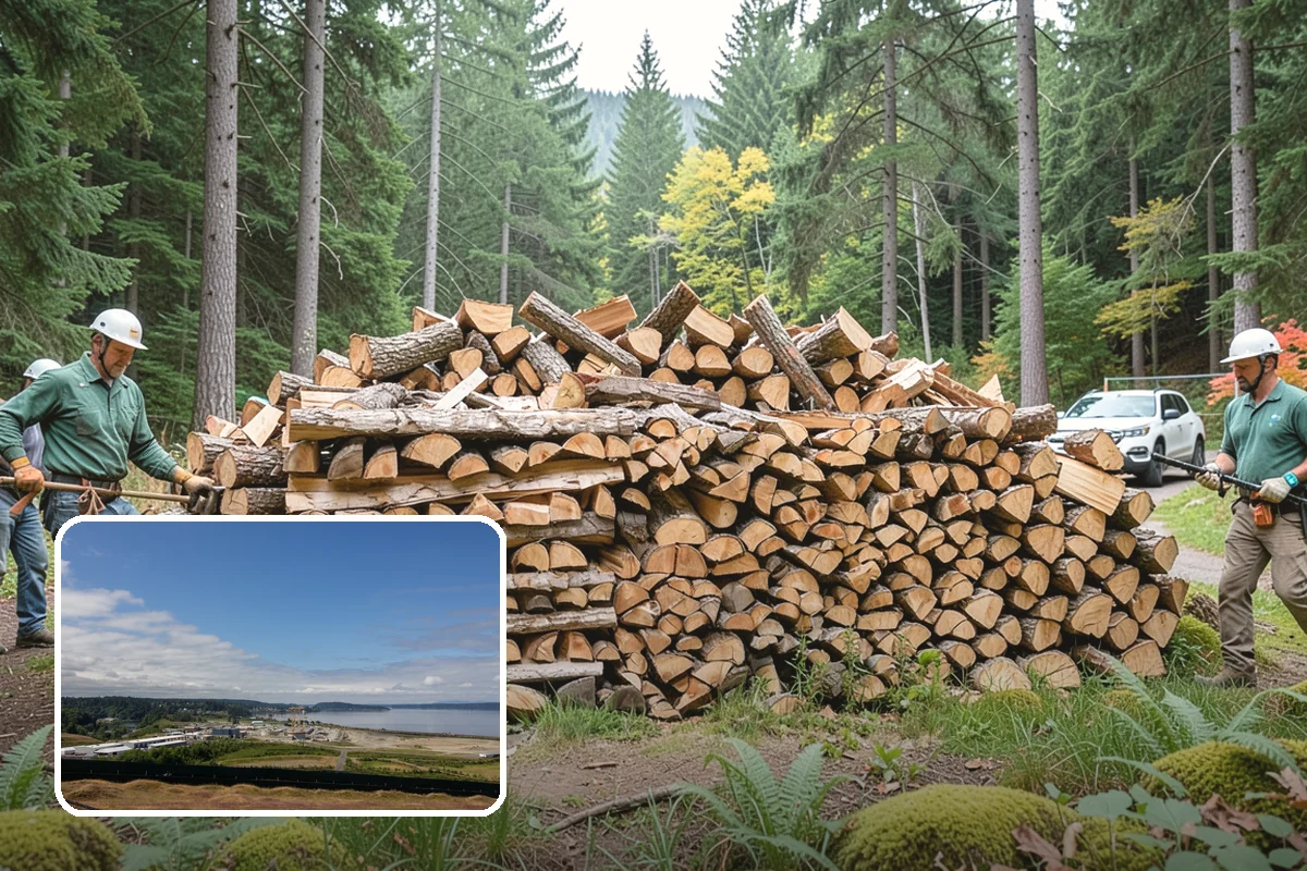 Firewood Management Services in University Place, Pierce County, WA - Complete, end-to-end firewood handling