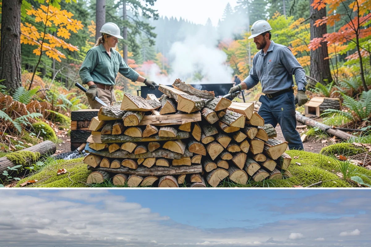 Firewood Management Services in University Place, Pierce County, WA - Set up ahead of fall so your full-service supply is managed before the winter heating season.