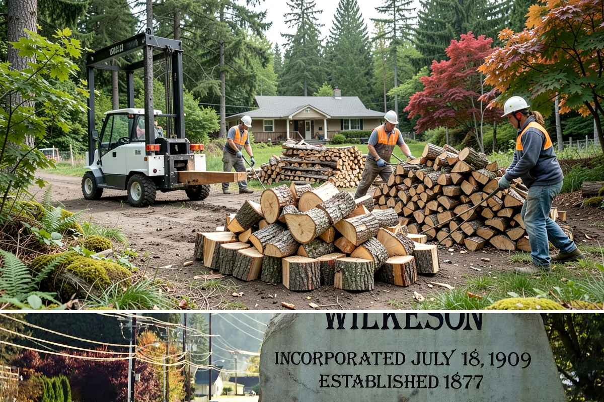 Firewood Management Services in Wilkeson, Pierce County, WA - Set up ahead of fall so your full-service supply is managed before the winter heating season.