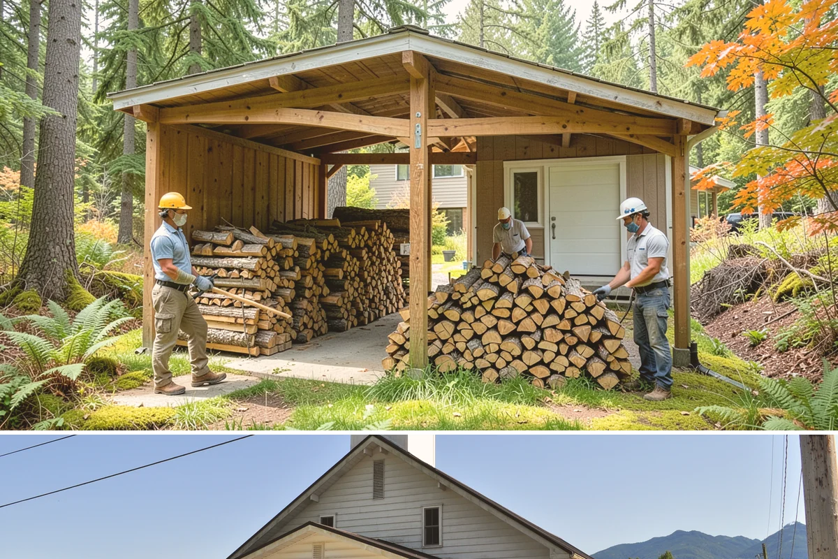 Firewood Moisture Testing in Concrete, Skagit County, WA - Especially valuable in fall when you want to confirm your supply is dry before the heating season.