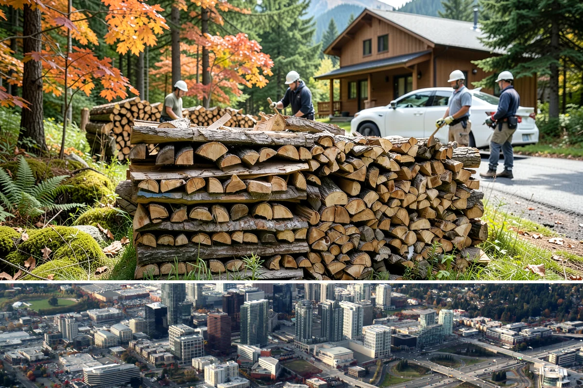 Firewood Order Planning in Bellevue, King County, WA - Best done in spring or summer so your full-year supply plan is ready before winter arrives.