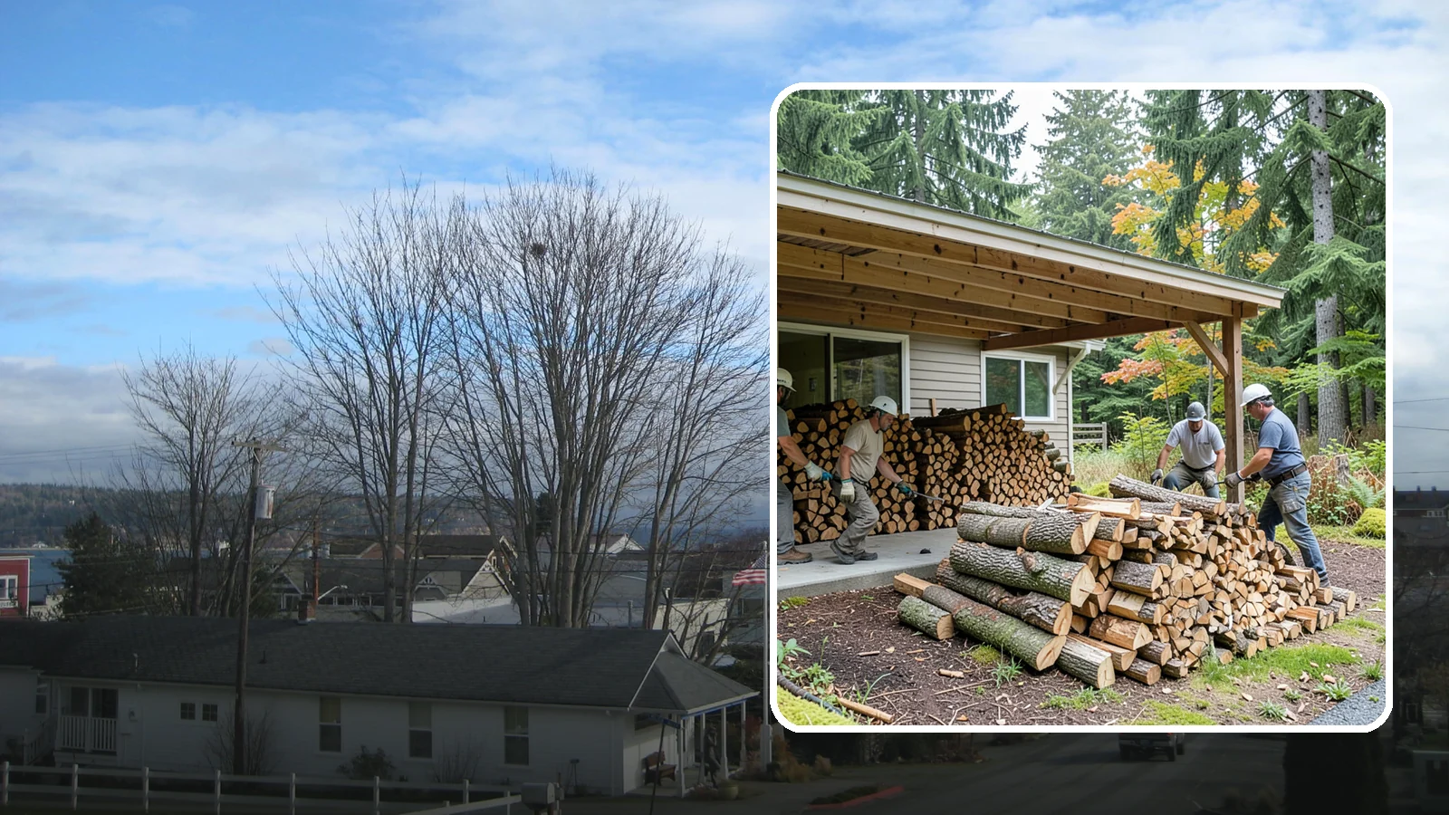 Firewood Order Planning in Langley, Island County, WA - Our firewood order planning helps you map out quantities, timing, and deliveries so your supply lines up with your needs all year.