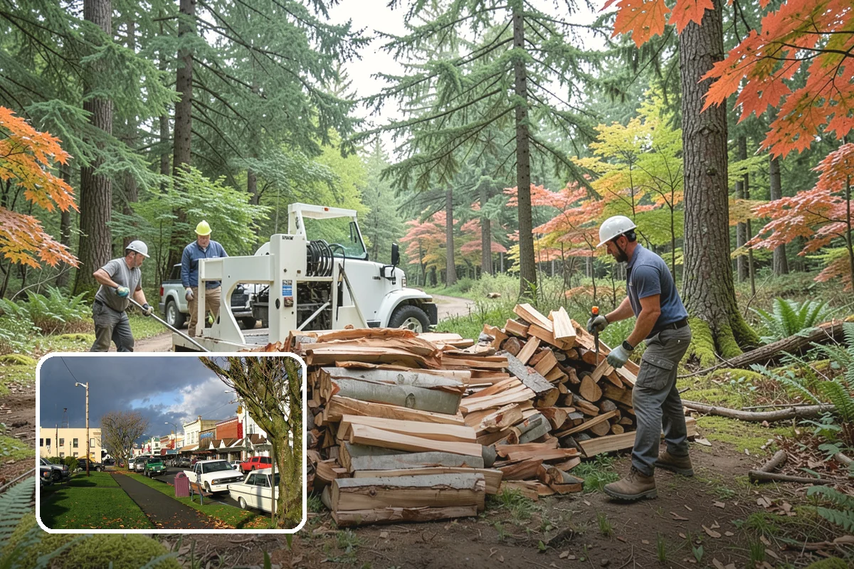 Firewood Organization in Arlington, Snohomish County, WA - Turns a rotting heap into fast-drying stacks