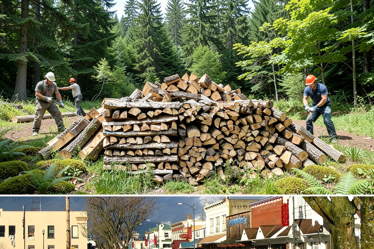 Firewood Organization in Arlington, Snohomish County, WA - Organize your woodpile in spring or summer to give freshly sorted wood the dry months it needs.
