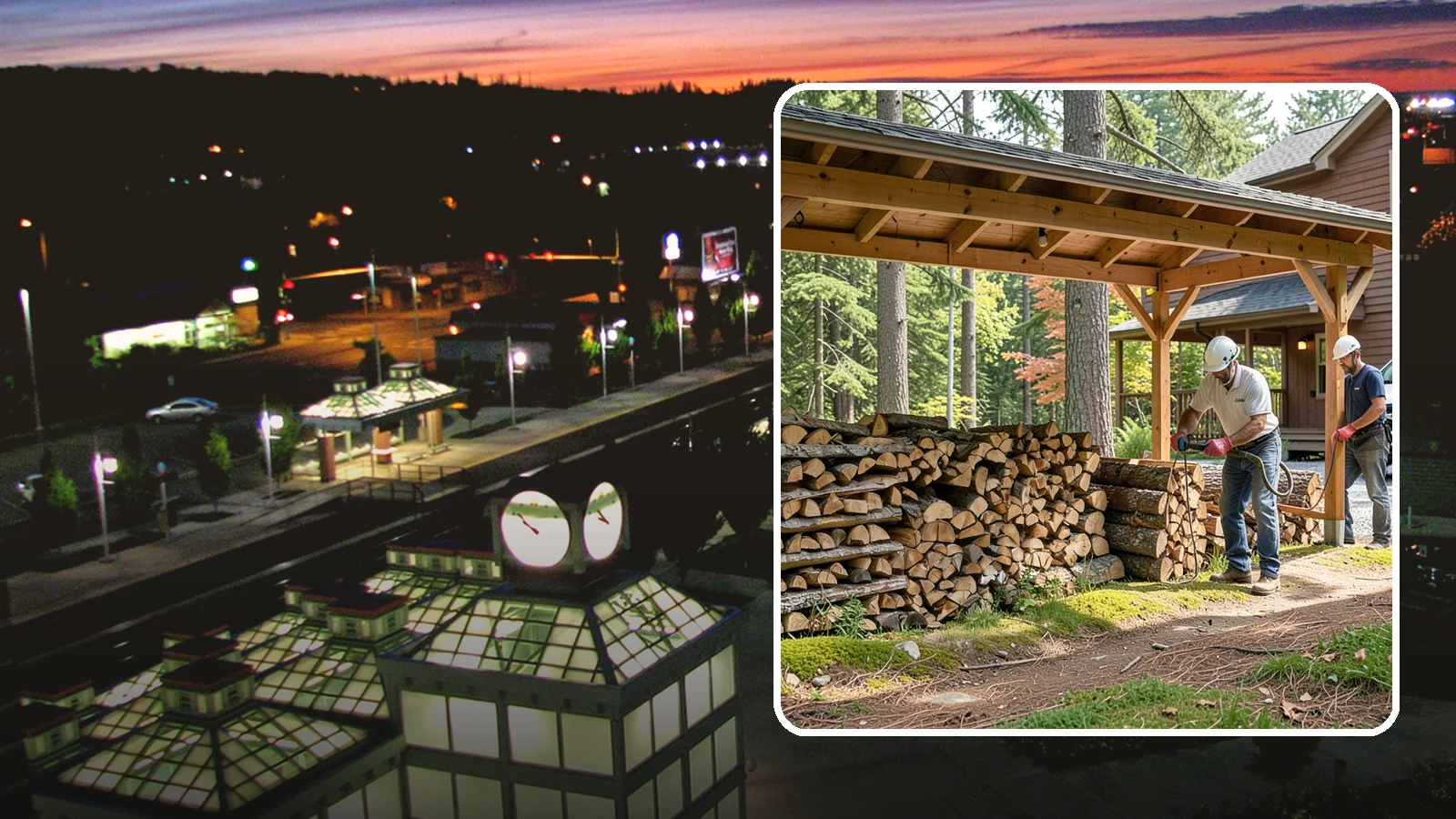 Firewood Organization in Auburn, King County, WA - We reorganize a disorganized woodpile into tidy, well-ventilated stacks that dry faster and are easy to draw from.