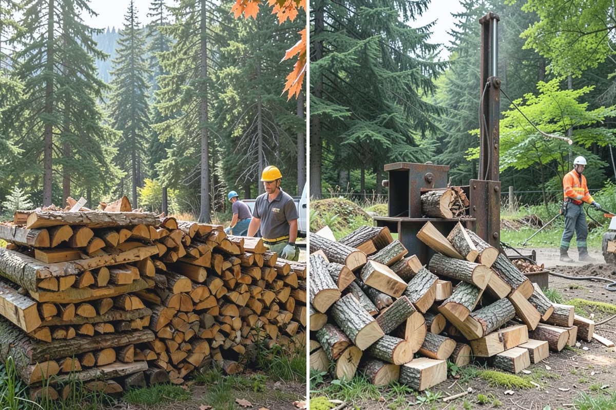 Firewood Organization in Auburn, King County, WA - Assess the existing pile and clear the area