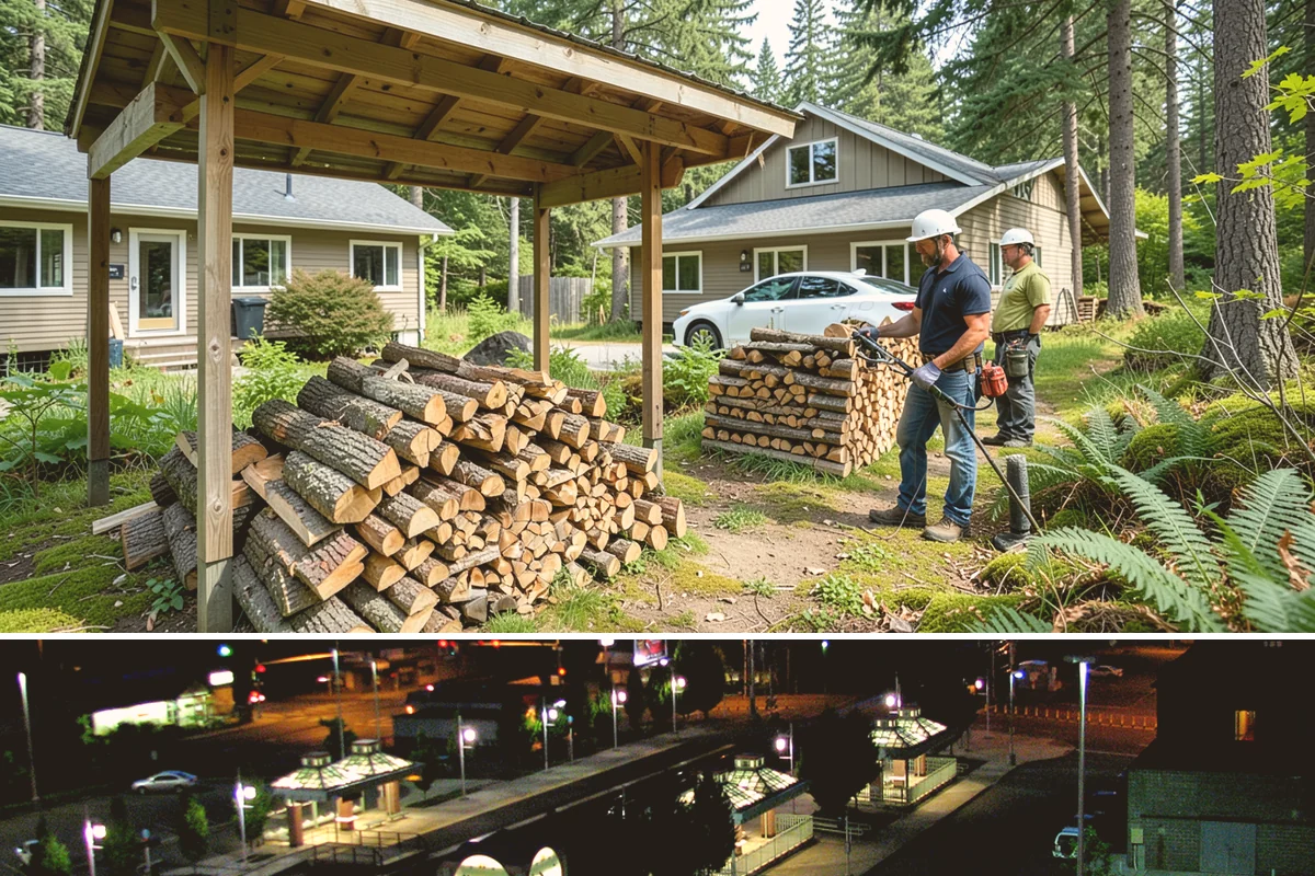 Firewood Organization in Auburn, King County, WA - Organize your woodpile in spring or summer to give freshly sorted wood the dry months it needs.
