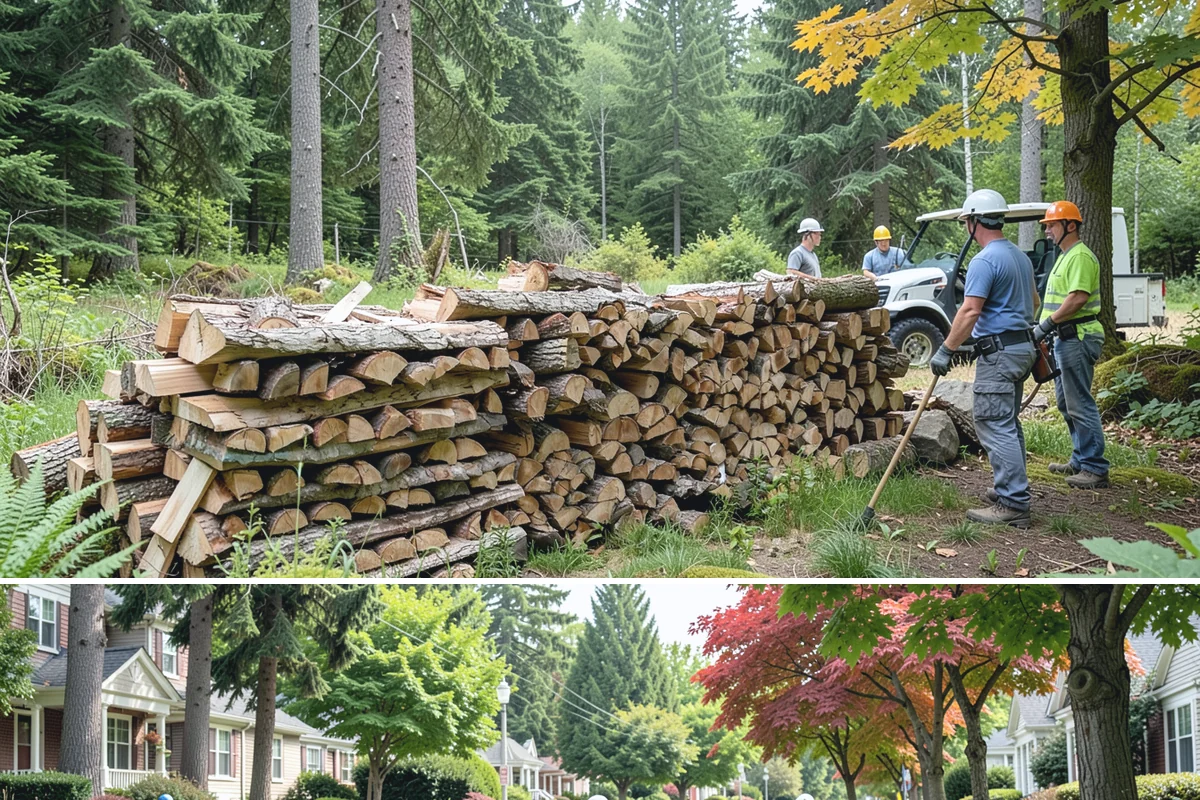 Firewood Organization in Beaux Arts Village, King County, WA - Organize your woodpile in spring or summer to give freshly sorted wood the dry months it needs.