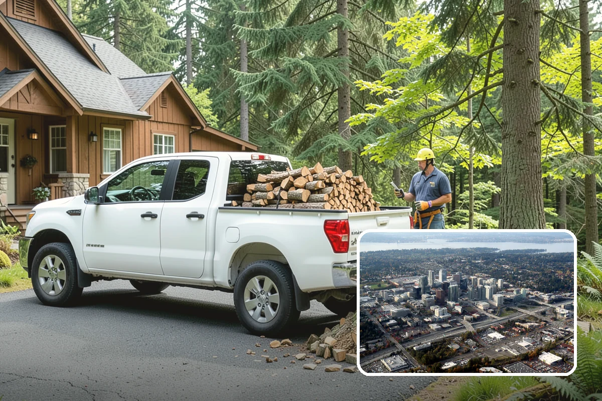 Firewood Organization in Bellevue, King County, WA - Turns a rotting heap into fast-drying stacks