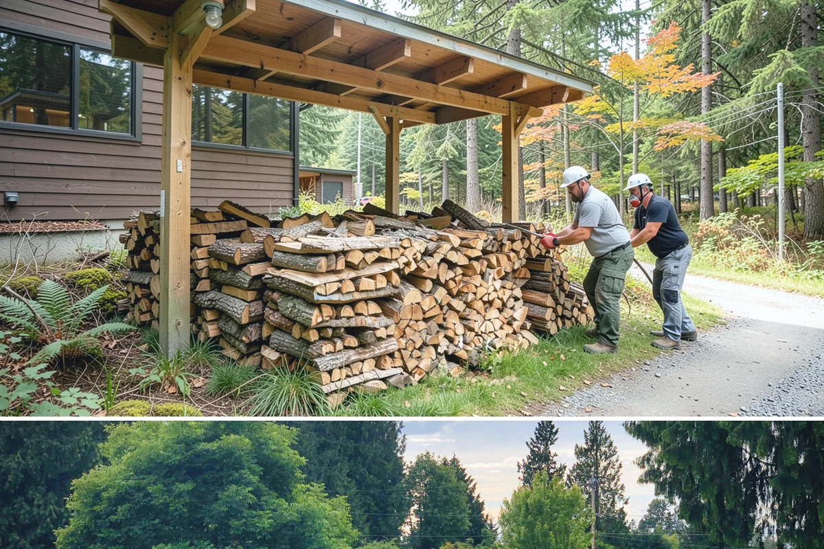 Firewood Organization in Bonney Lake, Pierce County, WA - Organize your woodpile in spring or summer to give freshly sorted wood the dry months it needs.