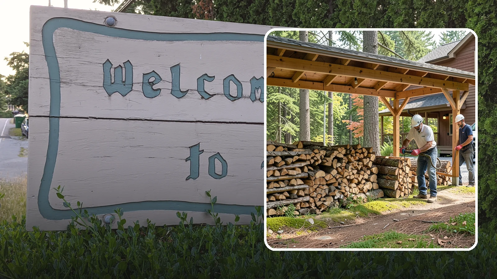 Firewood Organization in Brier, Snohomish County, WA - We reorganize a disorganized woodpile into tidy, well-ventilated stacks that dry faster and are easy to draw from.