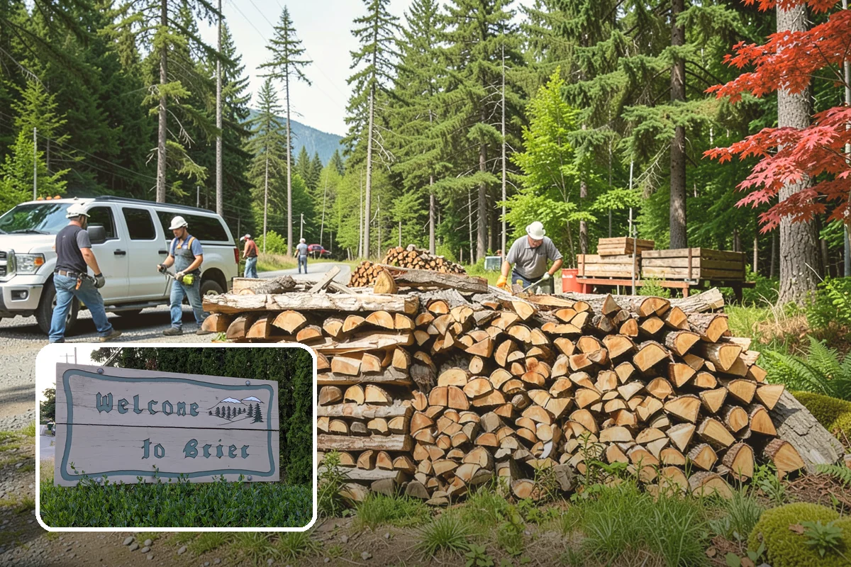 Firewood Organization in Brier, Snohomish County, WA - Turns a rotting heap into fast-drying stacks
