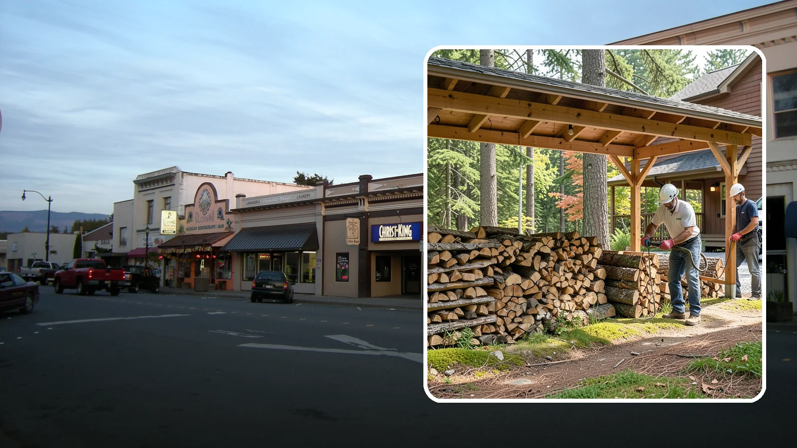 Firewood Organization in Burlington, Skagit County, WA - We reorganize a disorganized woodpile into tidy, well-ventilated stacks that dry faster and are easy to draw from.