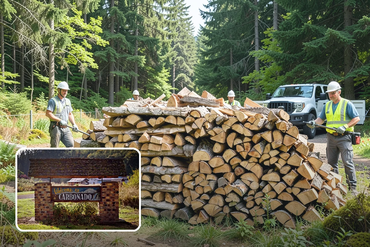 Firewood Organization in Carbonado, Pierce County, WA - Turns a rotting heap into fast-drying stacks