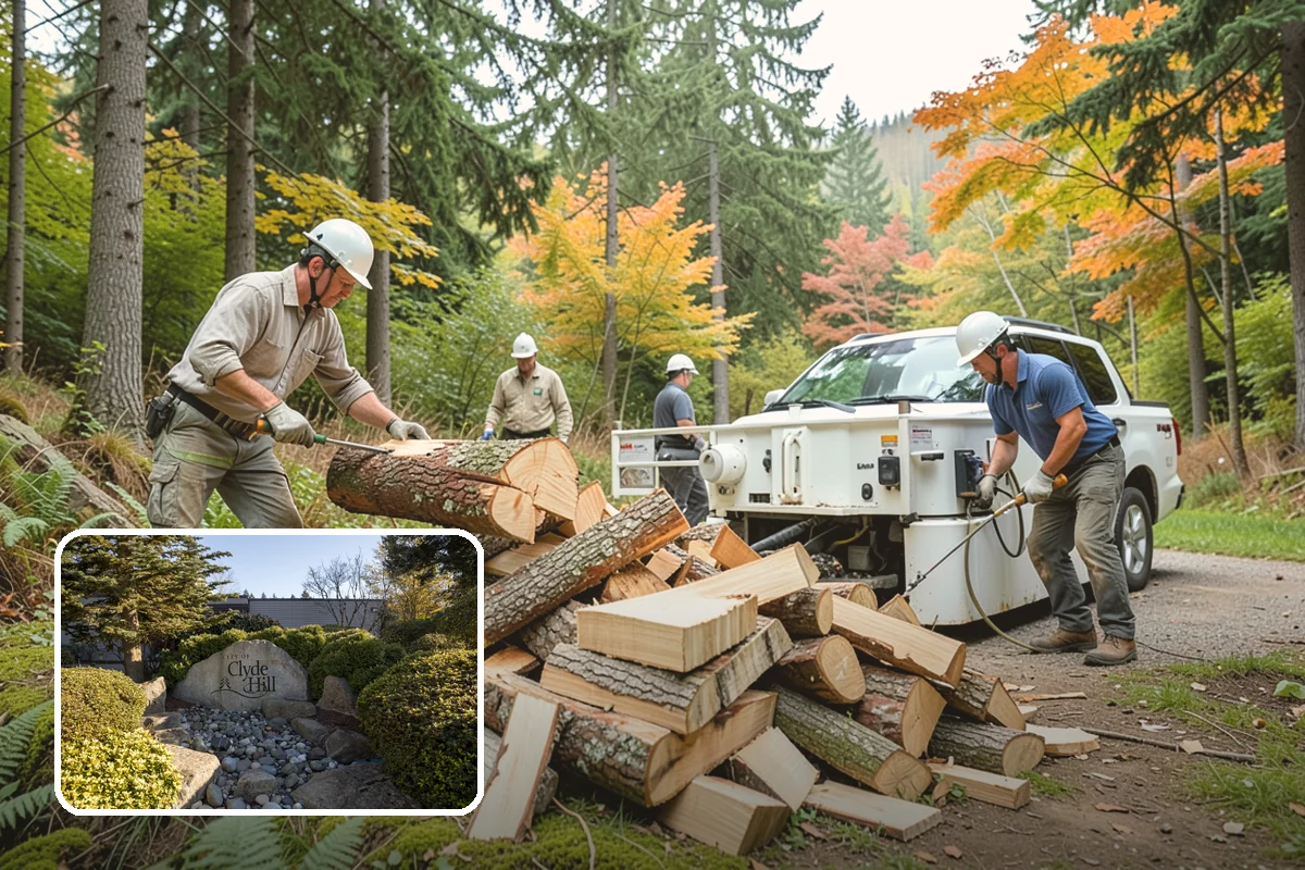 Firewood Organization in Clyde Hill, King County, WA - Turns a rotting heap into fast-drying stacks