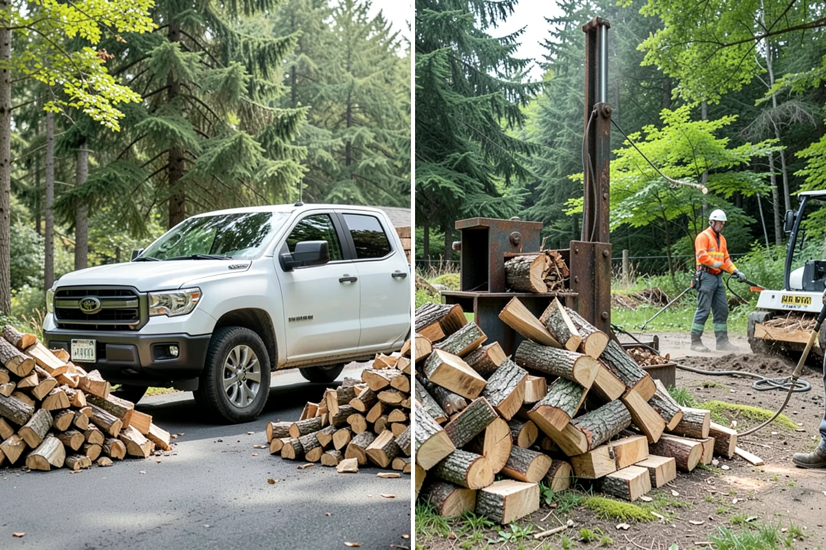 Firewood Organization in DuPont, Pierce County, WA - Assess the existing pile and clear the area