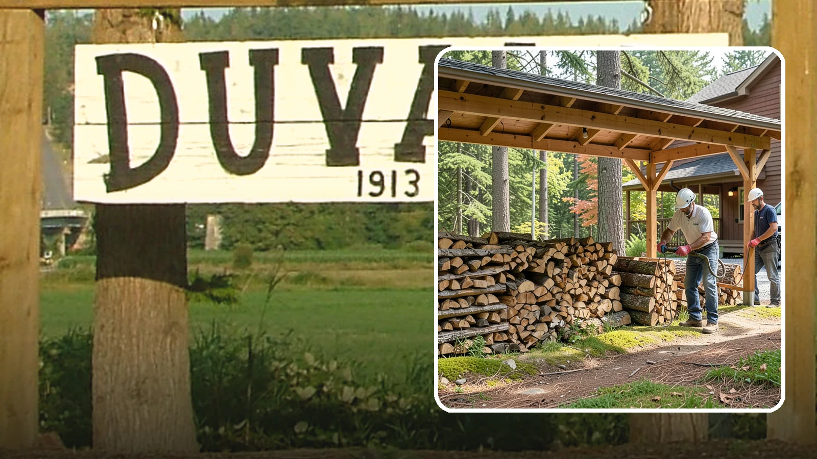 Firewood Organization in Duvall, King County, WA - We reorganize a disorganized woodpile into tidy, well-ventilated stacks that dry faster and are easy to draw from.