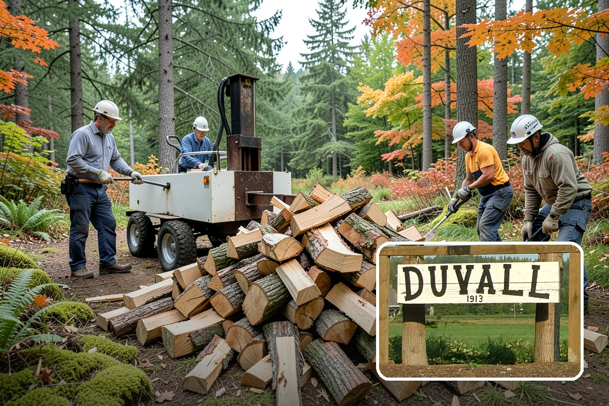 Firewood Organization in Duvall, King County, WA - Turns a rotting heap into fast-drying stacks