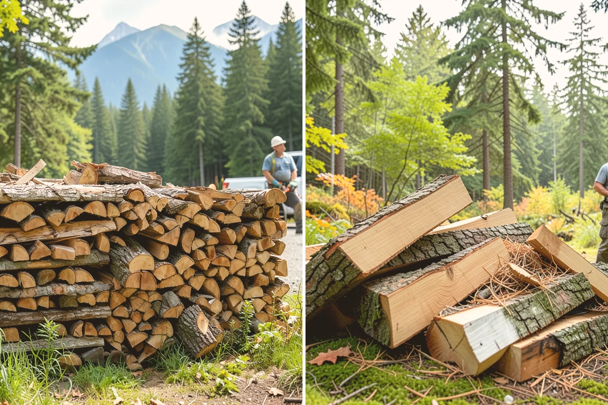 Firewood Organization in Eatonville, Pierce County, WA - Assess the existing pile and clear the area