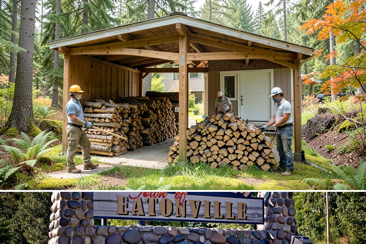 Firewood Organization in Eatonville, Pierce County, WA - Organize your woodpile in spring or summer to give freshly sorted wood the dry months it needs.