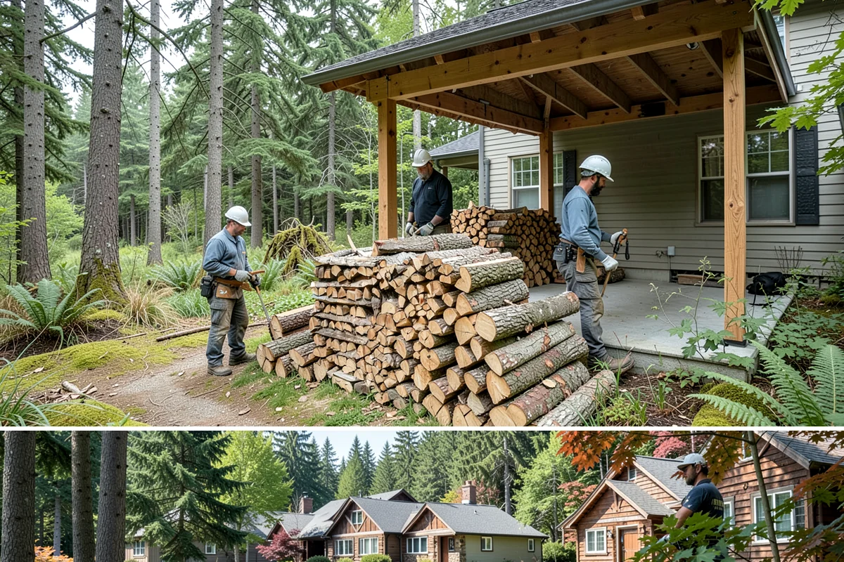 Firewood Organization in Edgewood, WA - Organize your woodpile in spring or summer to give freshly sorted wood the dry months it needs.