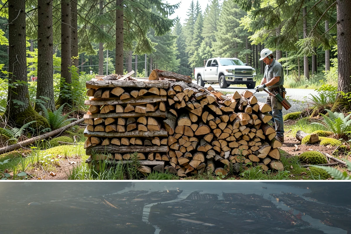 Firewood Organization in Fife, Pierce County, WA - Organize your woodpile in spring or summer to give freshly sorted wood the dry months it needs.