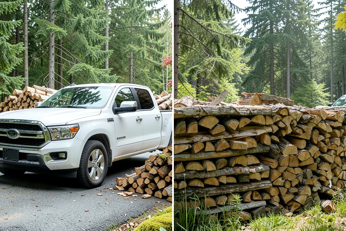 Firewood Organization in Fircrest, Pierce County, WA - Assess the existing pile and clear the area
