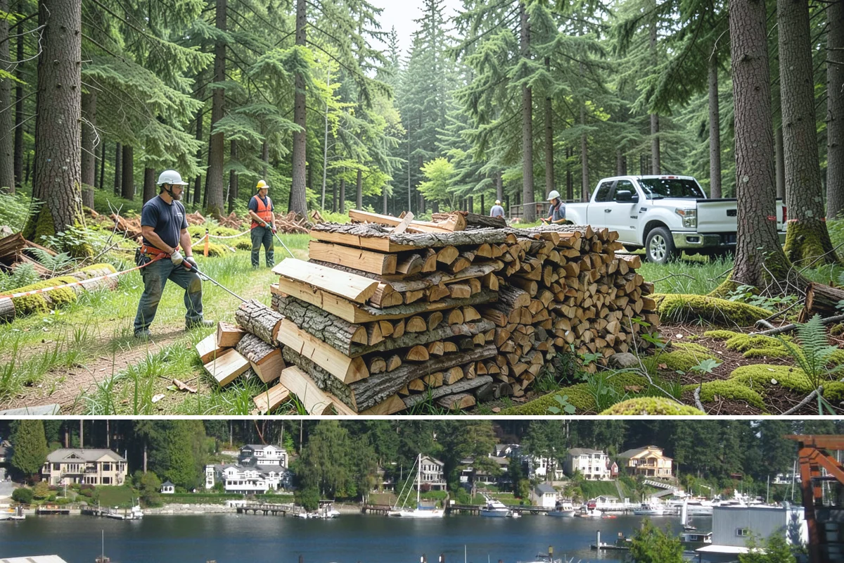Firewood Organization in Gig Harbor, Pierce County, WA - Organize your woodpile in spring or summer to give freshly sorted wood the dry months it needs.
