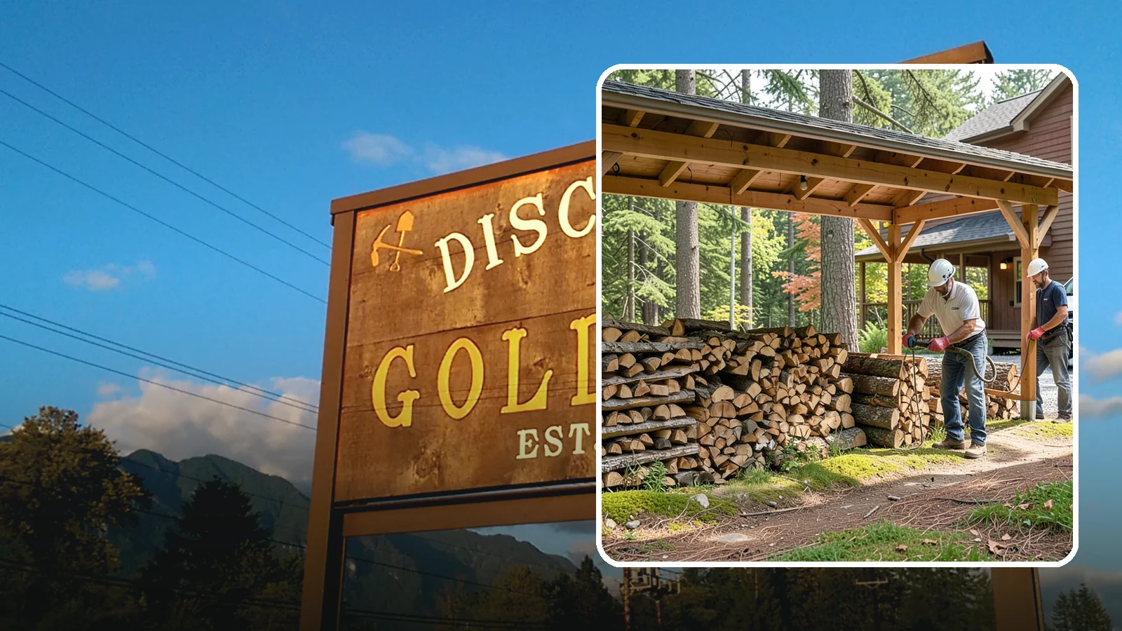 Firewood Organization in Gold Bar, Snohomish County, WA - We reorganize a disorganized woodpile into tidy, well-ventilated stacks that dry faster and are easy to draw from.