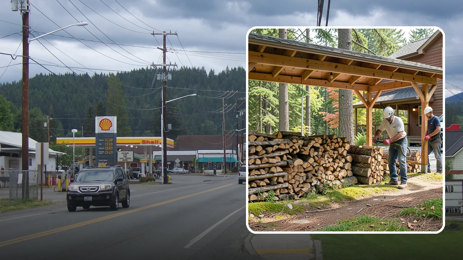 Firewood Organization in Granite Falls, Snohomish County, WA - We reorganize a disorganized woodpile into tidy, well-ventilated stacks that dry faster and are easy to draw from.