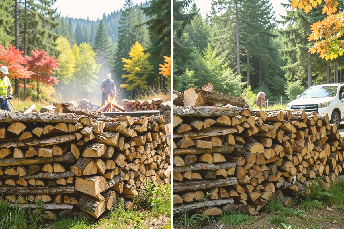 Firewood Organization in Index, Snohomish County, WA - Assess the existing pile and clear the area