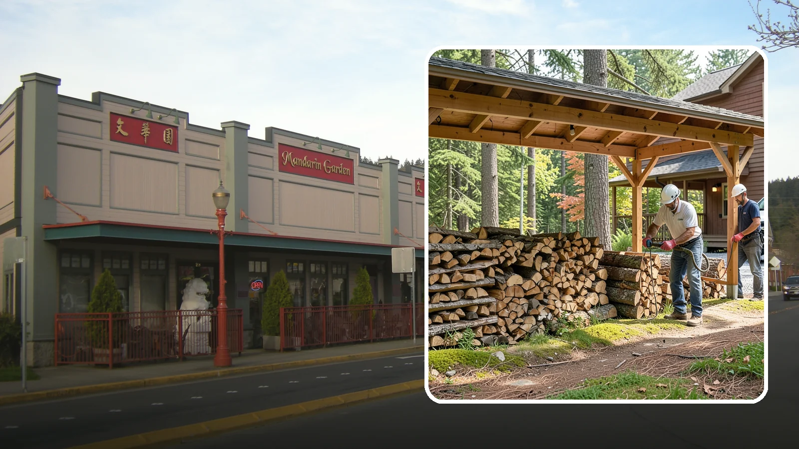 Firewood Organization in Issaquah, King County, WA - We reorganize a disorganized woodpile into tidy, well-ventilated stacks that dry faster and are easy to draw from.