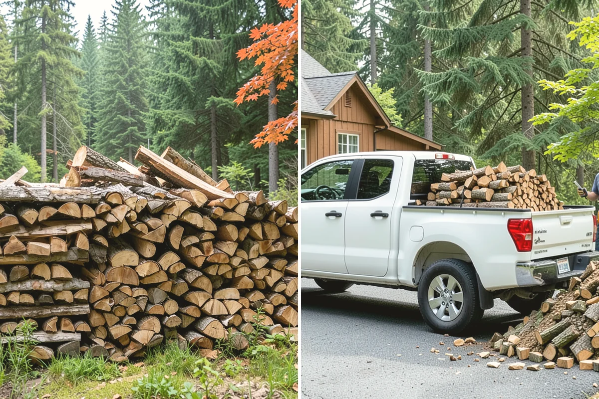 Firewood Organization in La Conner, Skagit County, WA - Assess the existing pile and clear the area