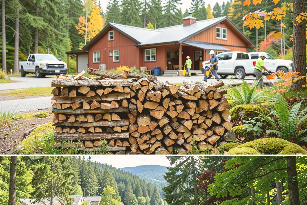Firewood Organization in Lake Forest Park, King County, WA - Organize your woodpile in spring or summer to give freshly sorted wood the dry months it needs.