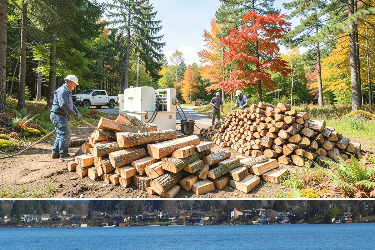 Firewood Organization in Lake Stevens, Snohomish County, WA - Organize your woodpile in spring or summer to give freshly sorted wood the dry months it needs.