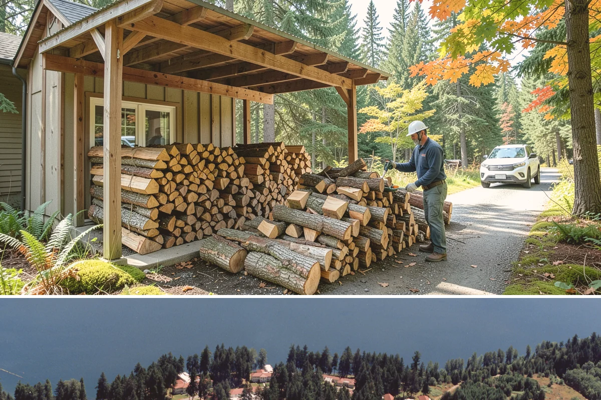 Firewood Organization in Lakewood, Pierce County, WA - Organize your woodpile in spring or summer to give freshly sorted wood the dry months it needs.