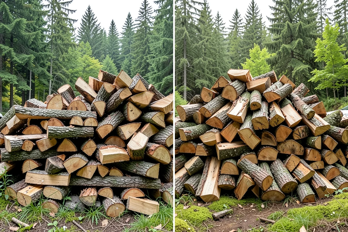 Firewood Organization in Maple Valley, King County, WA - Assess the existing pile and clear the area